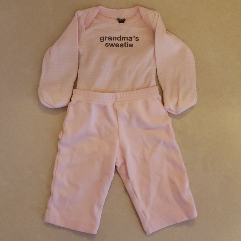 Grandma's sweetie onesie and pants set